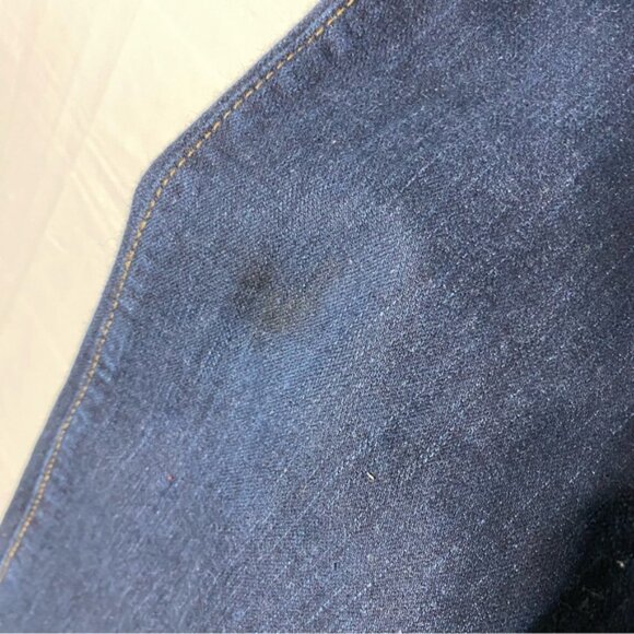 Wrangler Q Baby Dark Wash Mid Rise Elastic Waistband Straight Leg Jeans 4 - Picture 11 of 15